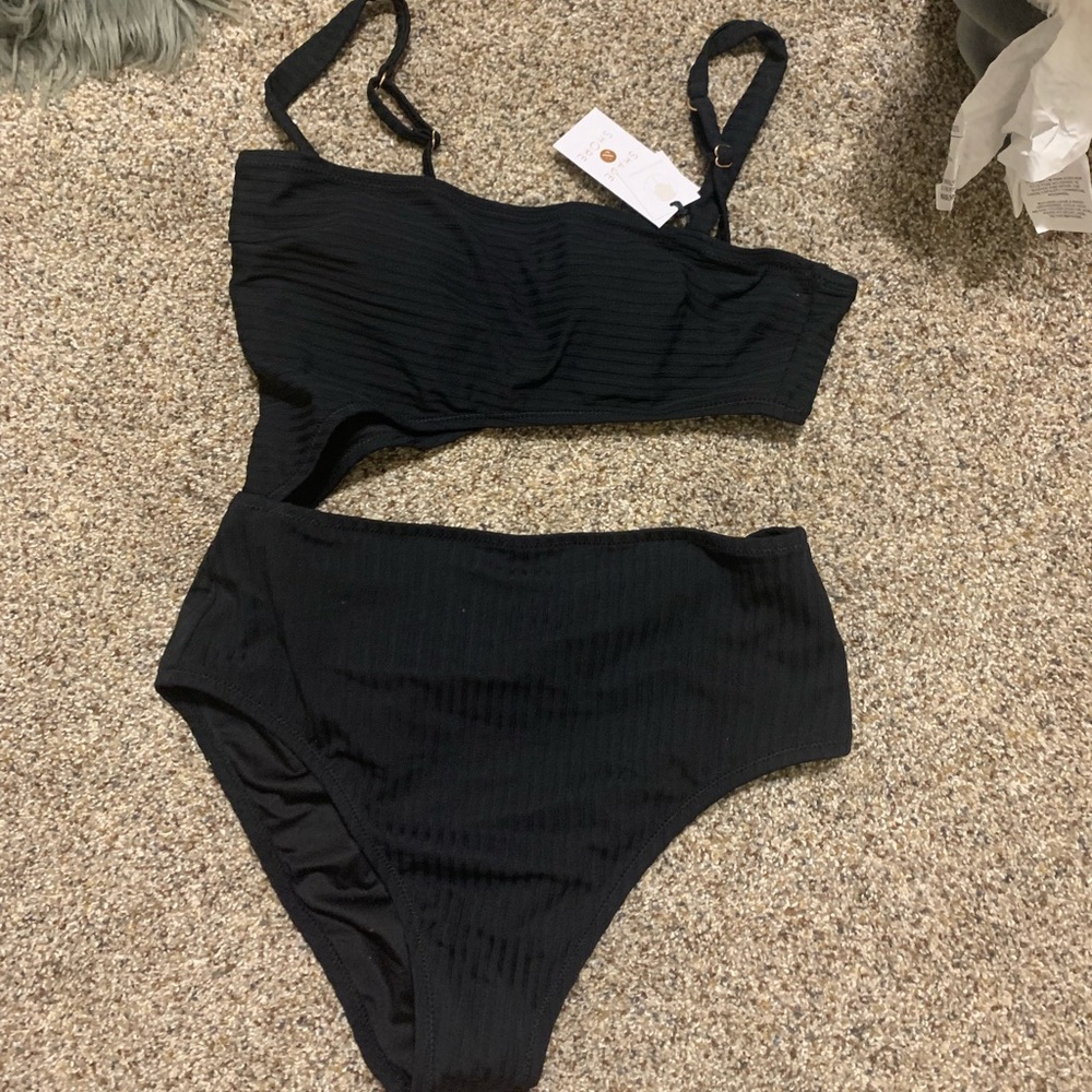 BLACK BATHING SUIT - NEW WITH TAGS